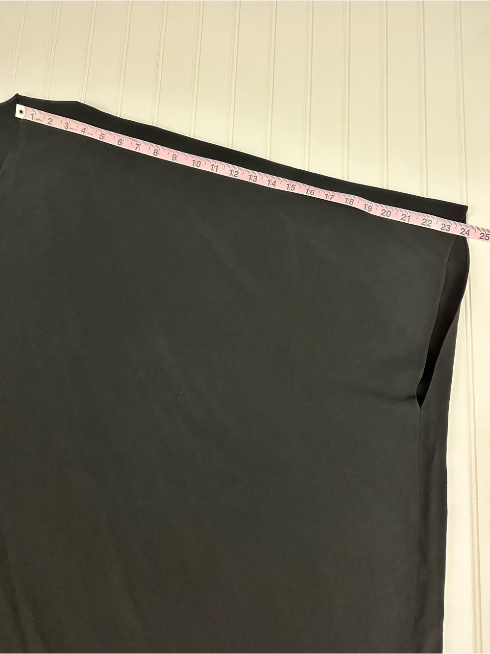 The Row Iona Draped Crepe Black V-Neck Dress - Picture 8 of 12